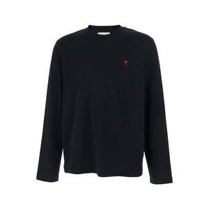 Ami Paris Men Quota -Red Ami De Coeur Longlseeves Tshirt